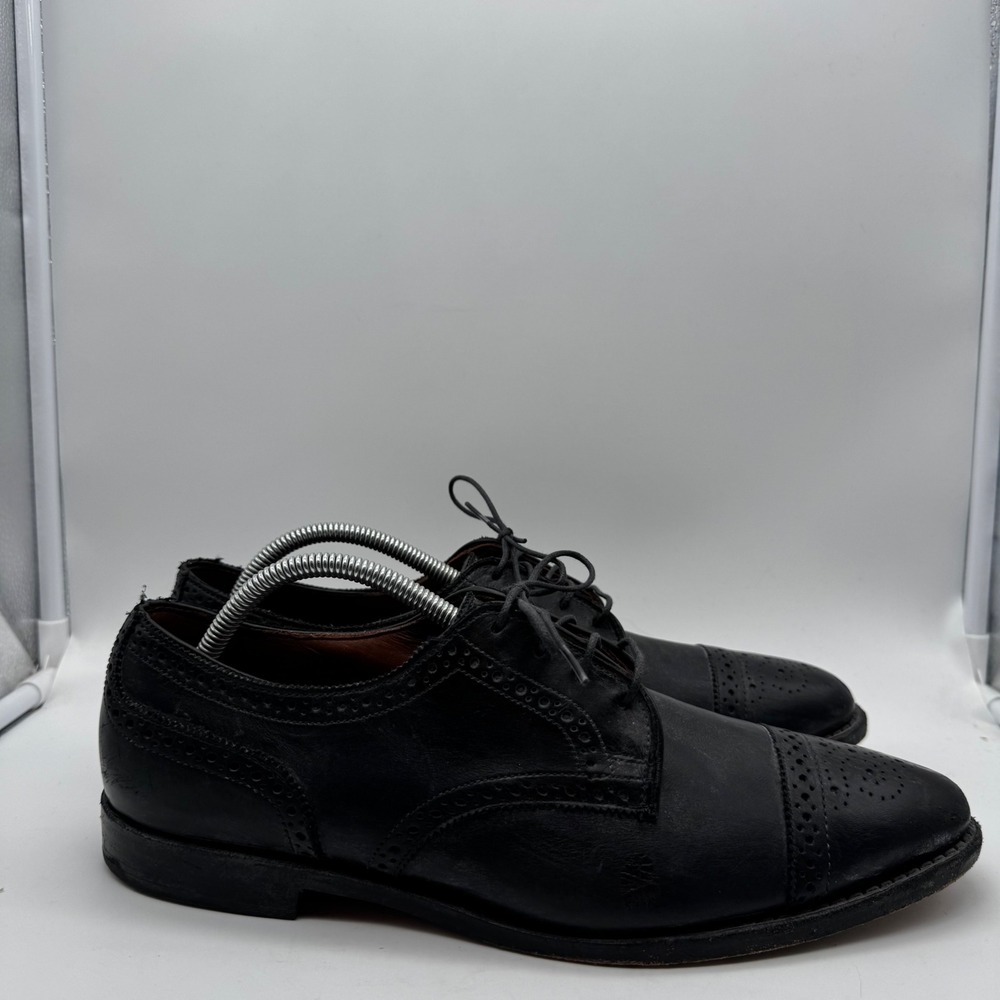 Allen Edmonds Strandmok Black‎ Leather Cap Toe Brogue Oxford Mens 10.5 D 2023